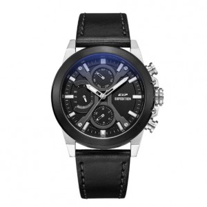 Expedition 6829 Silver Black Leather MFLTBBA